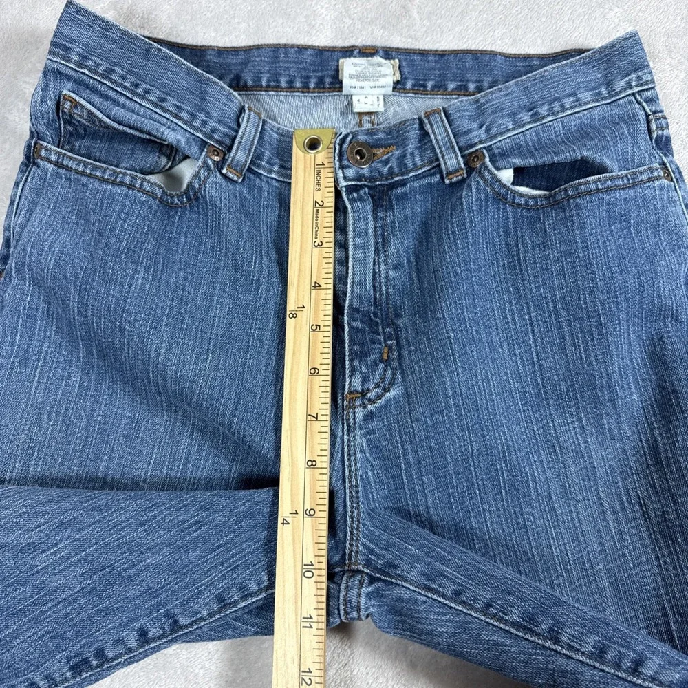 Vintage LL Bean Med Wash Straight Leg Jeans Women's Size 10 Reg (28X29) 90s/Y2K - Picture 8 of 11